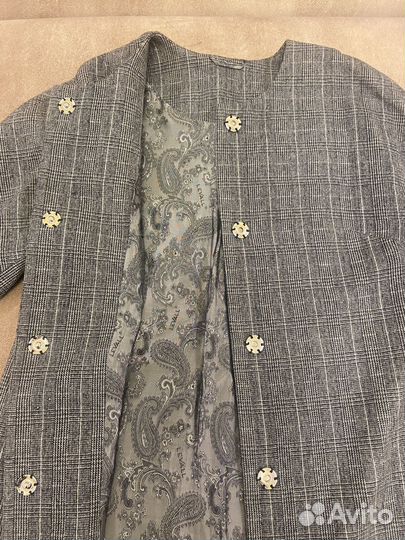 Пальто тренч шерсть рукав 3/4 44размер