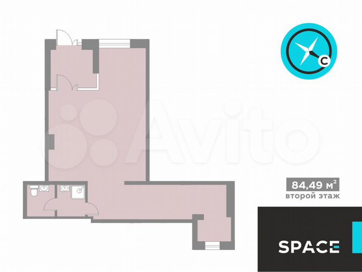 84 м² под магазин, центр, свой вход, парковка