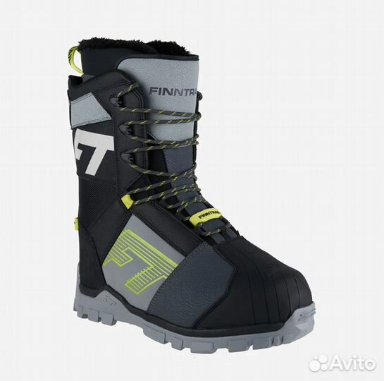 Снегоходные ботинки finntrail blizzard graphite/yellow
