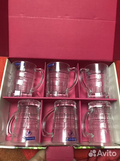 Набор кружек Luminarc carlton 6шт новые