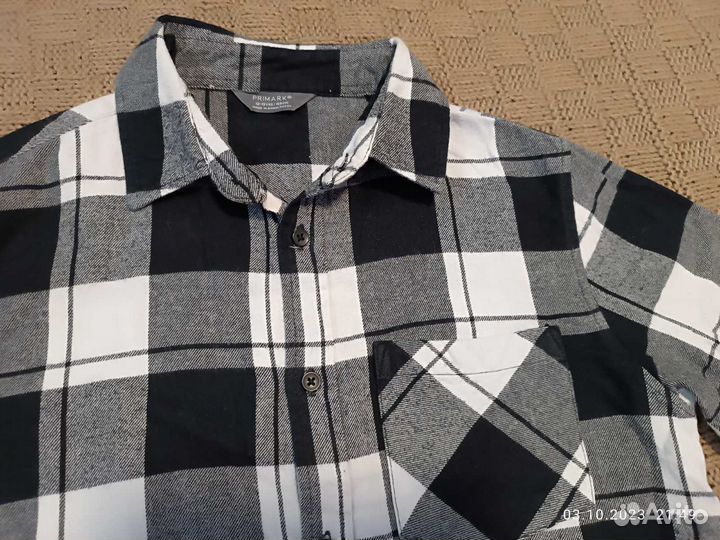 Байковая рубашка на рост 146 - 152