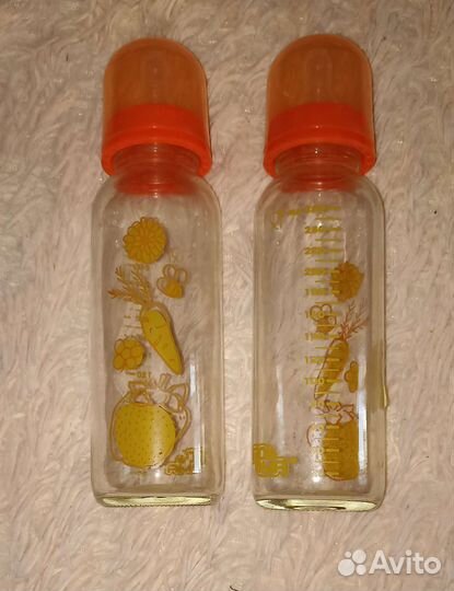 Бутылочки для кормления стекло, цена за две