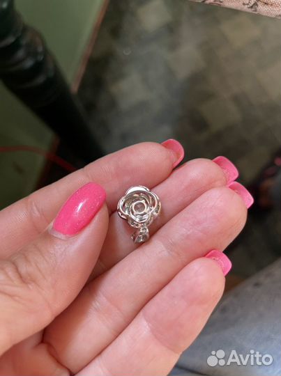 Серебряная подвеска с фианитами