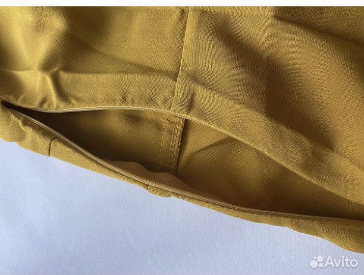 Платье горчичного цвета