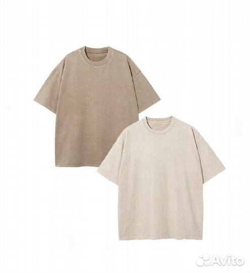 Футболка коричневая бежевая Y2K SS