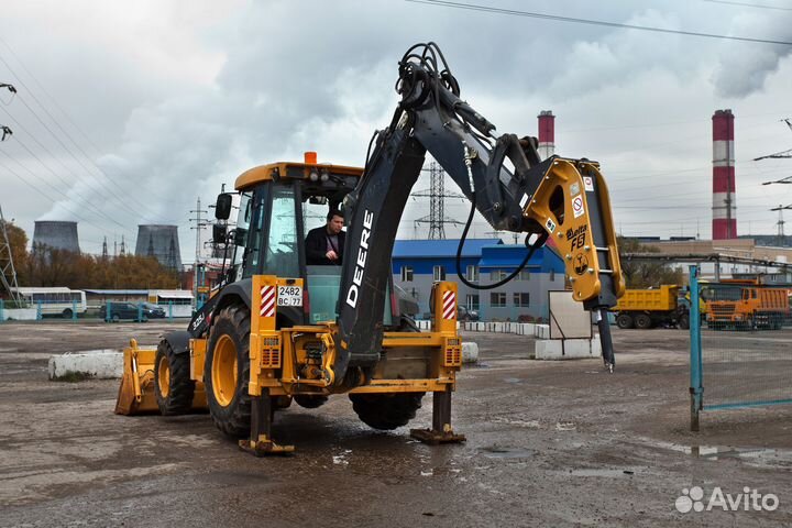 Аренда экскаватора погрузчика. Ямобур. Гидромолот
