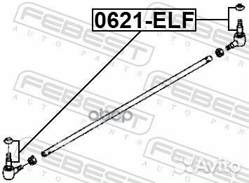Наконечник рулевой 0621ELF Febest