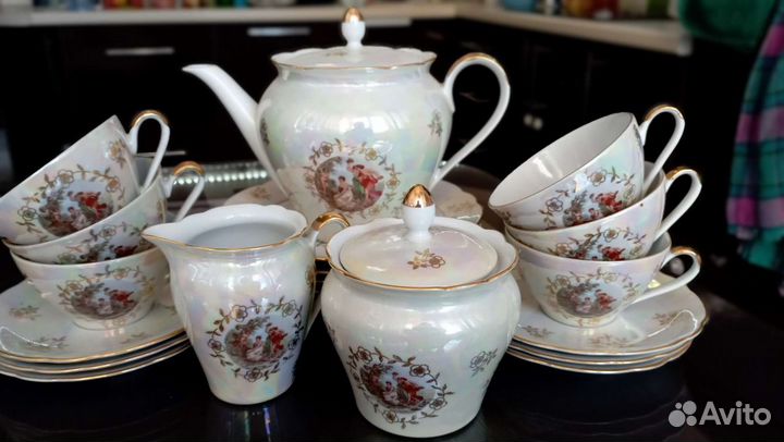 Чайный сервиз фарфор СССР 