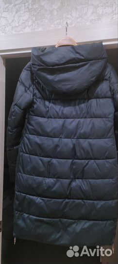 Пуховик зимний длинный женский