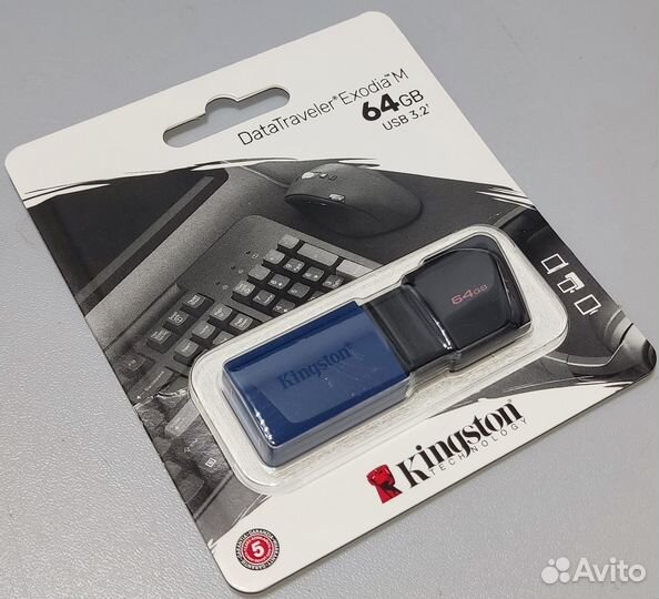 Флешка Kingston DataTraveler Exodia M 64гб Новая