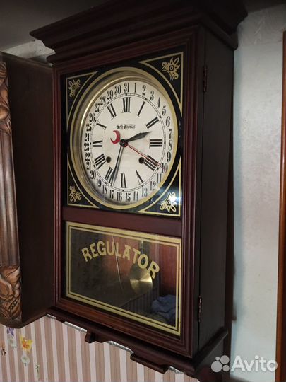 Часы настенные Seth Thomas США с календарем