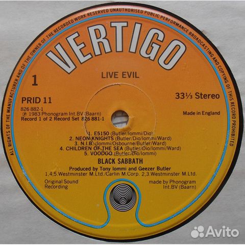 Black Sabbath / Live Evil (2LP)