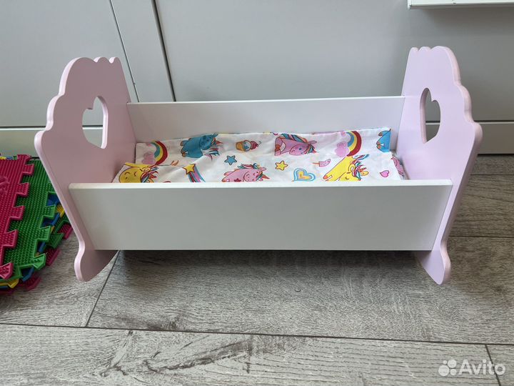 Детская кроватка для кукол новая