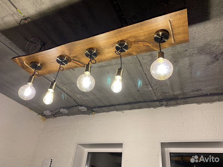 Люстра из слэба