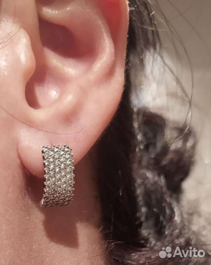 Серьги серебро