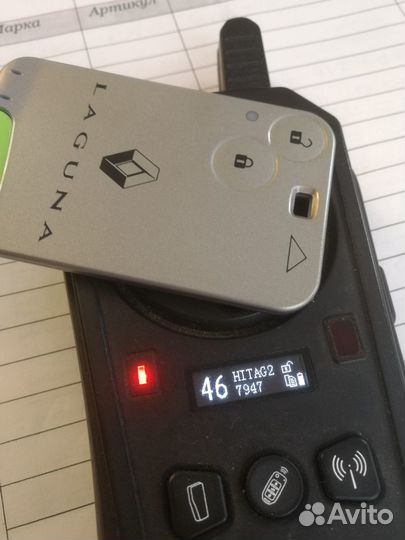 Смарт ключ-карта Рено Лагуна laguna 2 (RK09)