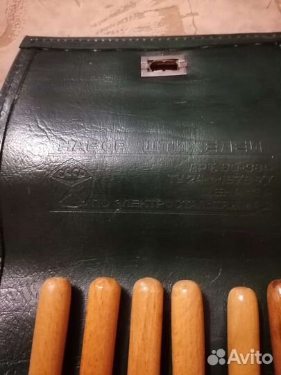 Набор резцов по дереву 12 шт в футляре СССР Новый