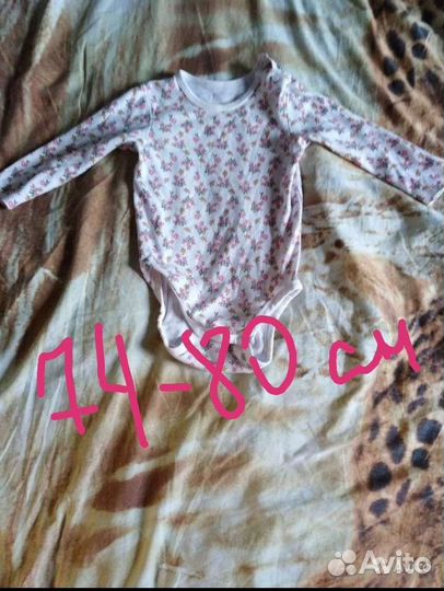 Боди для девочки 80-86