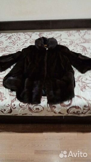 Шуба норковая с капюшоном