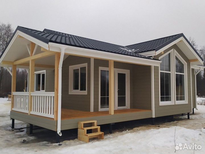 Каркасный дом 66 м2 под ключ в ипотеку с гарантией