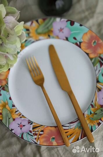 Набор из 6-ти обеденных тарелок Kopin Индонезия