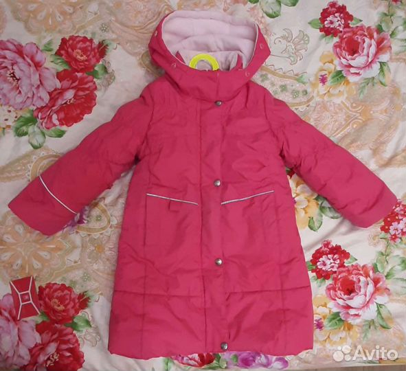 Зимнее пальто для девочки kerry 104 размер