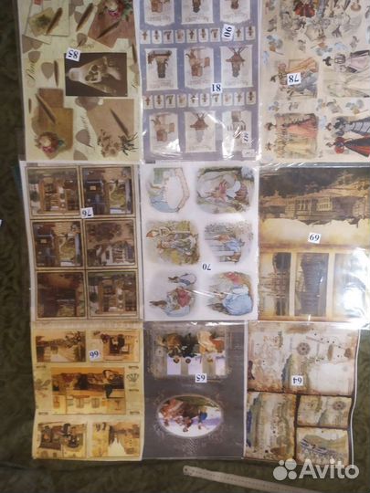 Декупаж. Декупажные карты формата А3