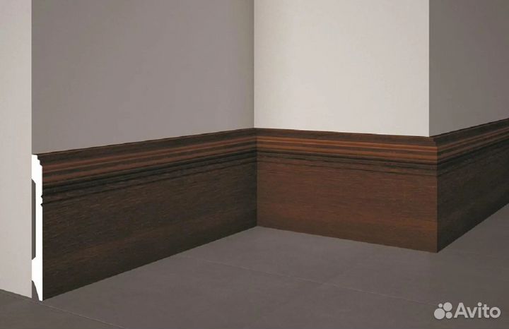 Плинтус напольный полиуретановый decomaster