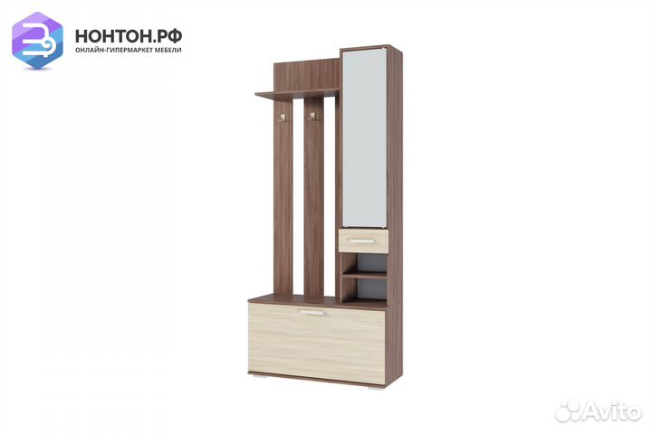 Прихожая Ника с зеркалом ясень шимо