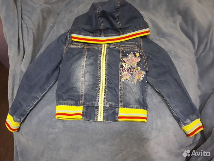 Джинсовая куртка для девочки 98