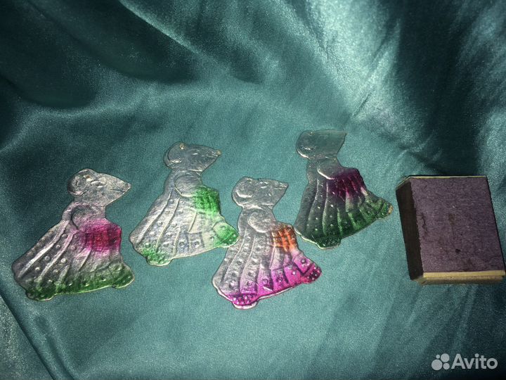 Ёлочные игрушки СССР (из картона, гофре)