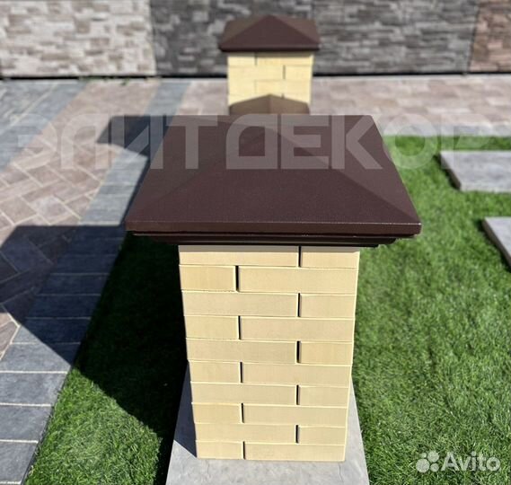 Колпаки на столбы забора