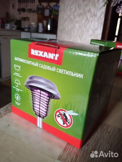 Антимоскитный садовый светильник rexant 42 см на с