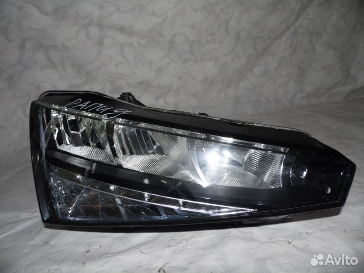 Передняя правая фара шкода рапид 2 лед LED