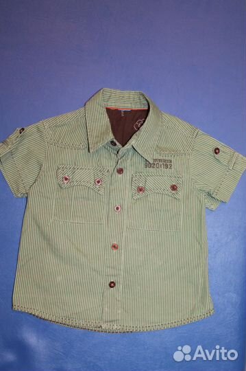 Рубашка С коротким рукавом Хлопок 100