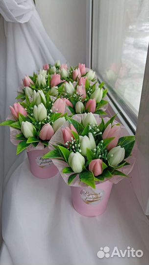 Букет тюльпанов из мыло ручной работы