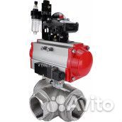 Кран шаровой DN.ru RP.SS316.200.MM.010(100) -ISO L-тип Ду15 Ру63, стандартнопроходной, нержавеющая с