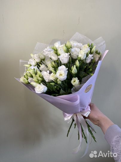 Букет эустома с бесплатной доставкой