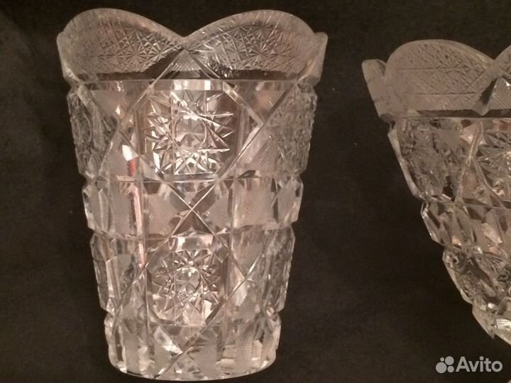 Вазы хрустальные разные СССР