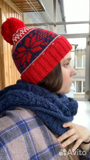 Комплект шапка и шарф