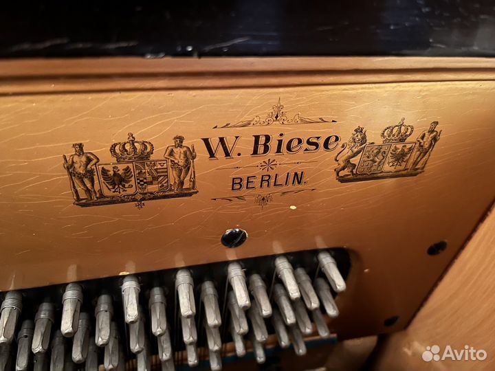 Пианино w. Biese 1898 год