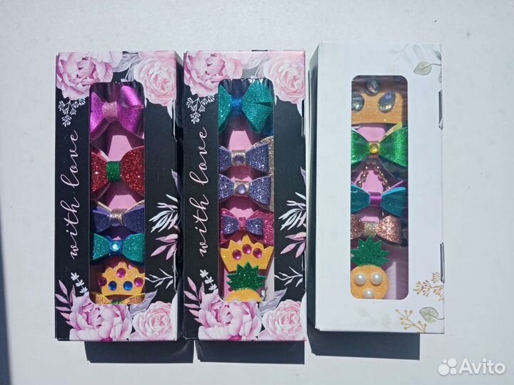 Заколки, бантики набор