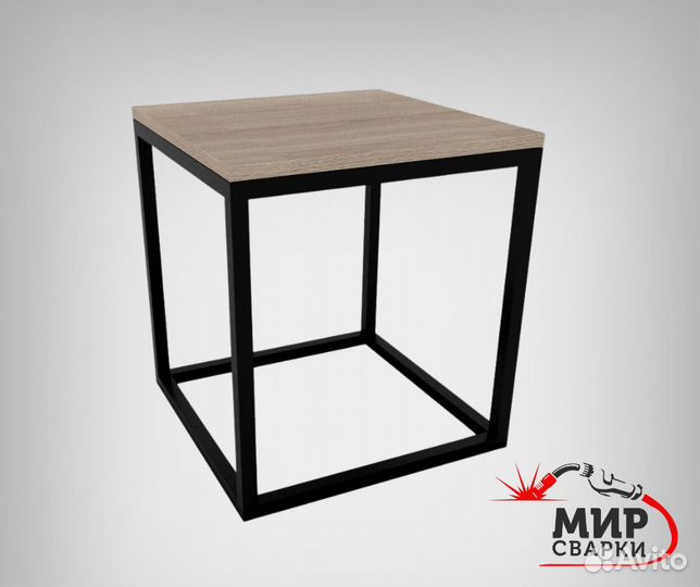 Прикроватная тумба в стиле лофт