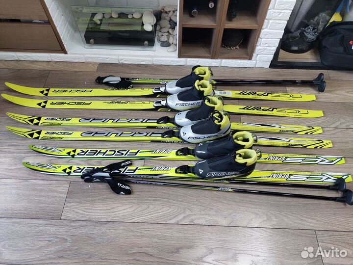 Беговые лыжи коньковый ход Fischer Atomic Madshus