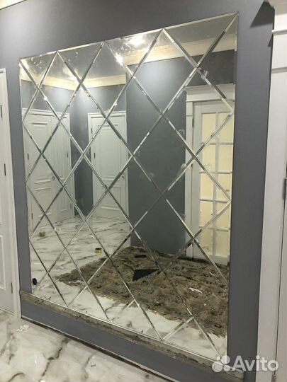 Зеркальное панно/ромбики/панно/фацет