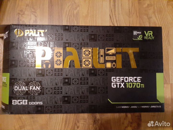 Видеокарта Palit Geforce gtx 1070ti 8Gb