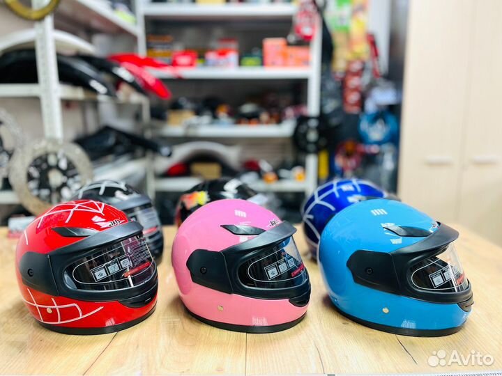Детский мото шлем