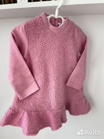 Платье детское с длинным рукавом розовое Mayoral