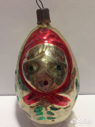 Ёлочные игрушки. Матрёшка, Торшер,Петушок