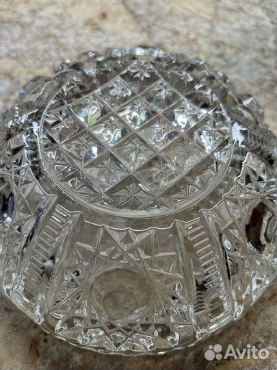 Конфетница или Фруктовница СССР хрусталь